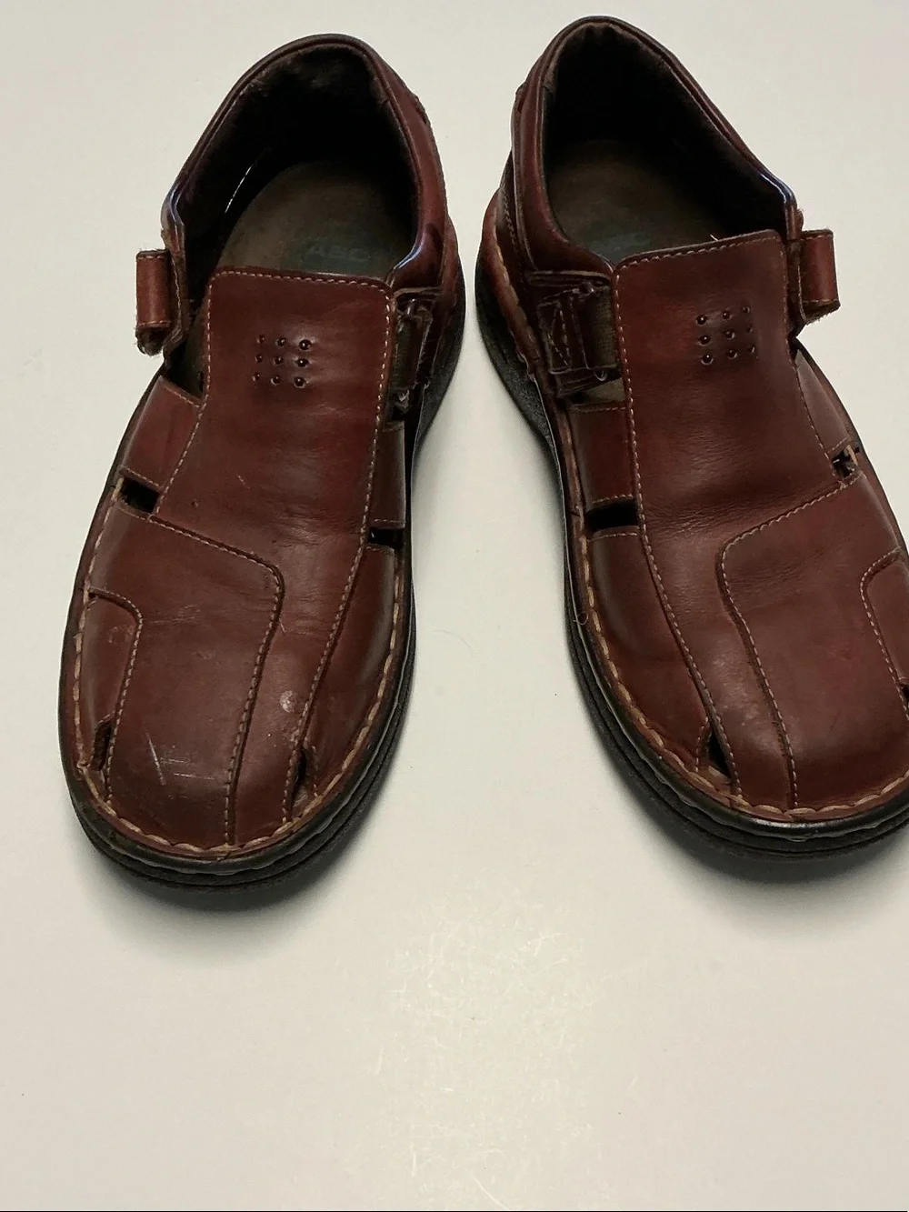 Men's Brown Leather Casual Slip-On Shoes